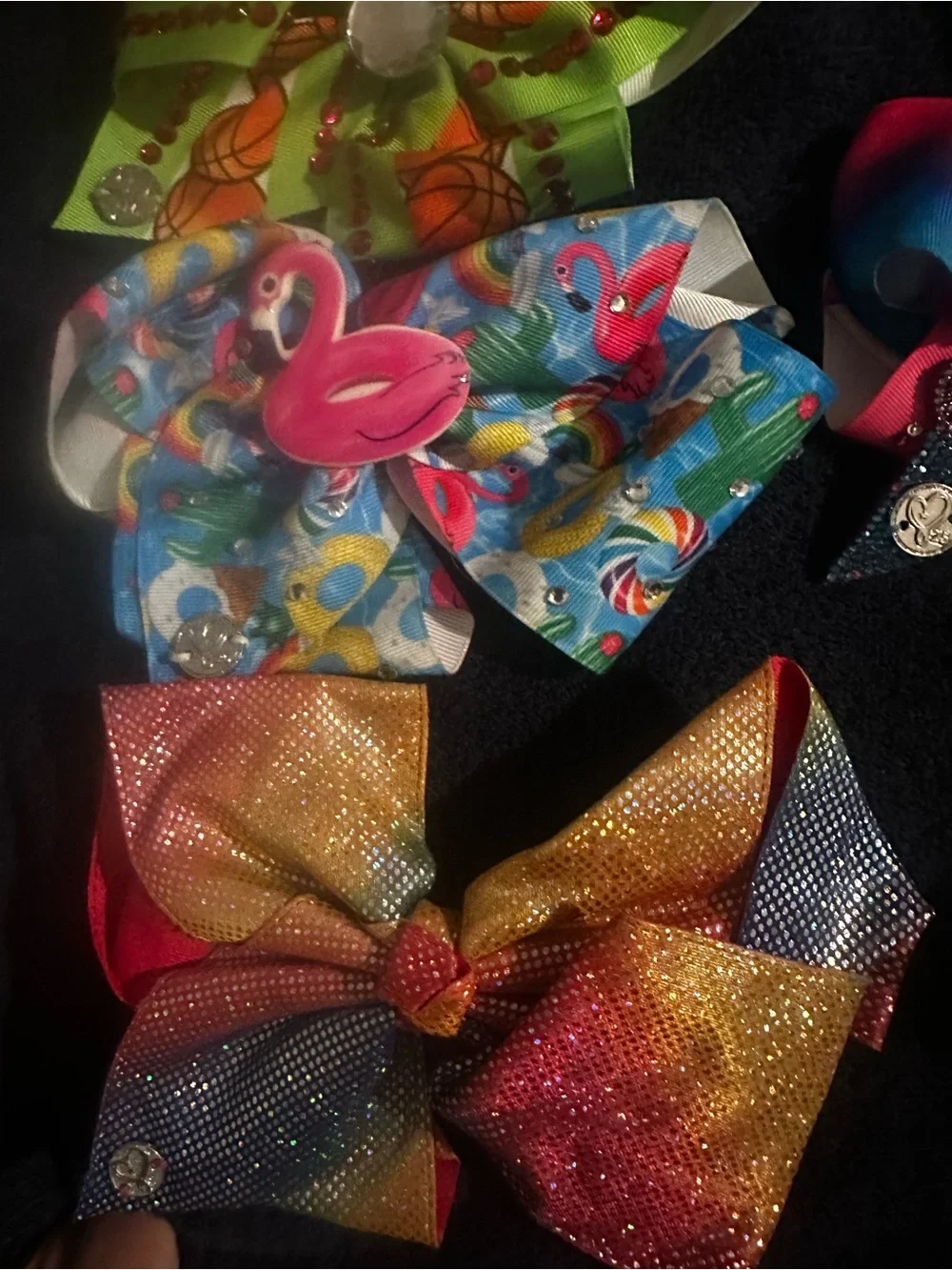 Colorful Rainbow Kids Hair Bow Set - Multicolor Jojo Siwa